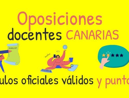 Oposiciones Canarias títulos oficiales puntos