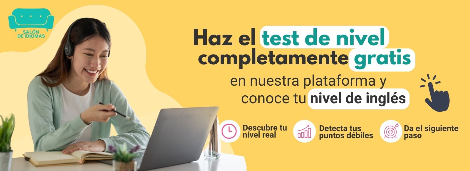 Test de nivel inglés banner desktop