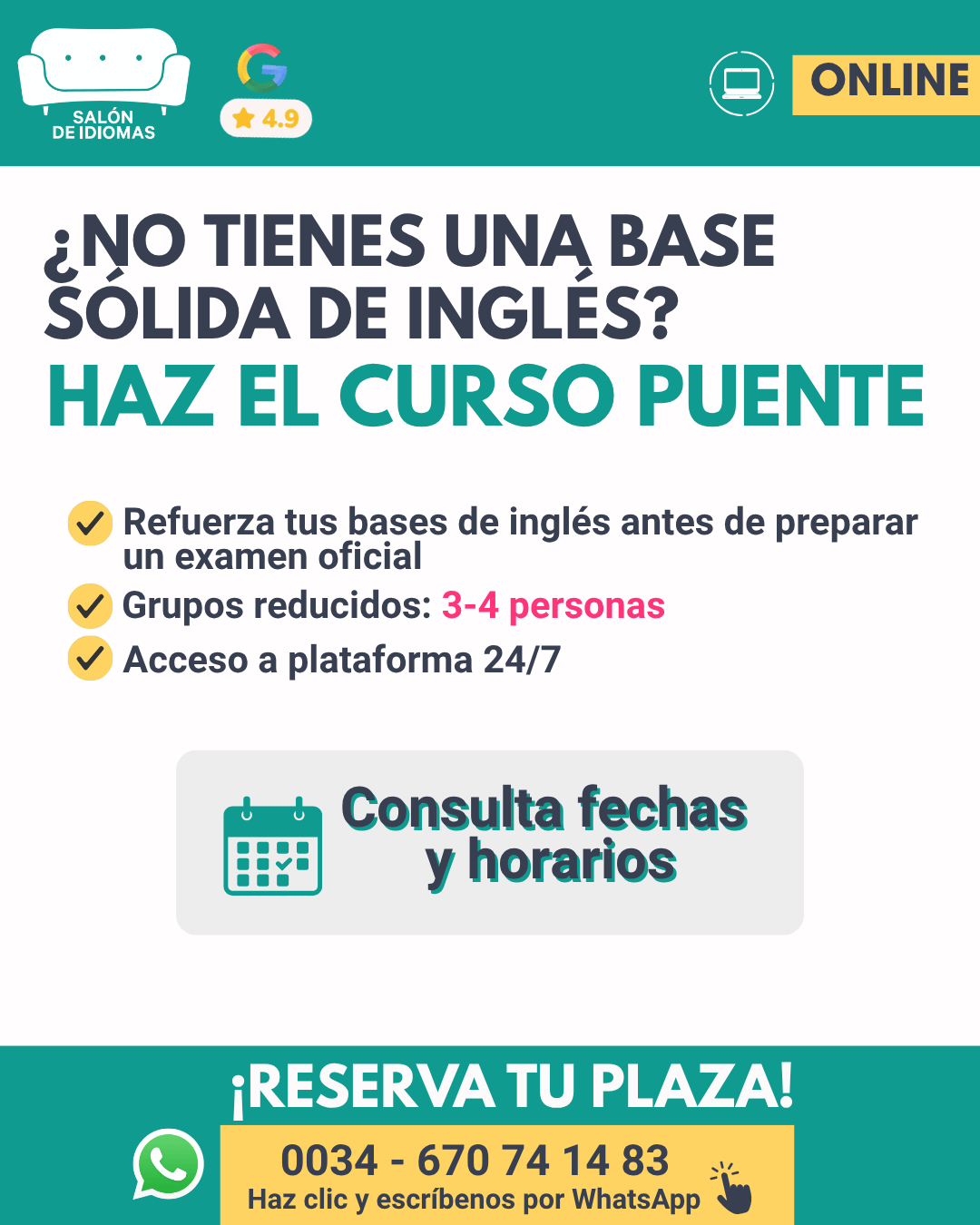 Curso Puente de inglés